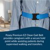 Posey 6546BL Premium EZ Clean Gait Belt with Spring-Loaded Buckle, Blue, 80"