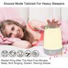 winshine Touch Wake Up Night Light with Sunrise Simulation Alarm Clock, 3 Ways Dimmable Warm White Bedside Lamp for Kid Bedrooms RGB Ambient Table Nightstand Light,Sleep Aid Snooze Timer Mode
