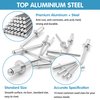 SATANTECH 500pcs Pop Rivets Assortment Kit,14 SAE Sizes Aluminum Rivets (3/32" 1/8" 5/32" 3/16" 1/4"), Assorted Blind Rivets with Reinfored Divider & Labeled Case