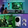 BracNova Wall Mount Kit for Xbox Series S,Steel Mount Includes Detachable Controller Holder and Headphone Stand （NOT for Xbox ONE S）