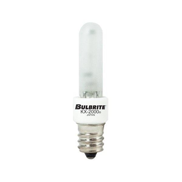 Bulbrite KX60FR/E12 60-Watt Dimmable KX-2000 Krypton/Xenon T3, Candelabra Base, Frost [6 Pack]