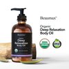 Beaumax Deep Relaxation Body Oil - USDA Organic Body Oil 240ml/8.12 fl.oz