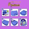 BeeBlosie Felt Handbag Sewing Kit for Girls and Boys Ages 5 6 7 8, Learn to Sew Flower and Candy Purse, 3 Easy Beginner Arts & Crafts DIY Projects Gifts for Kids