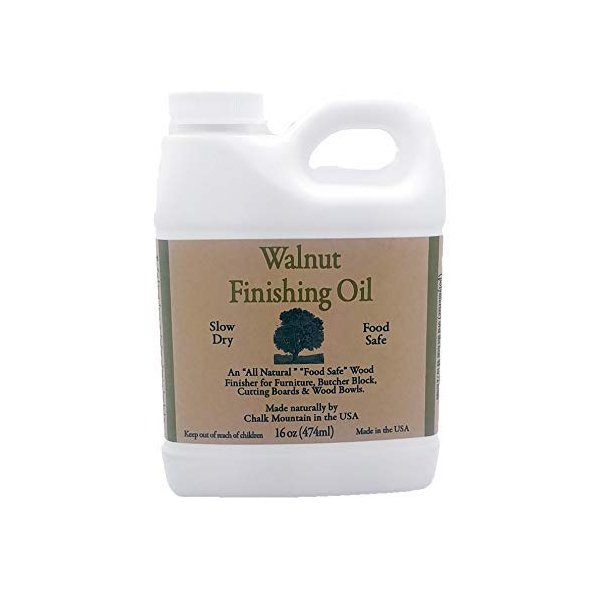 Walnut Oil Finisher Food Safe Preserve & Beautify Finished & Unfinished Wood - 8oz Bottles 2 Pack