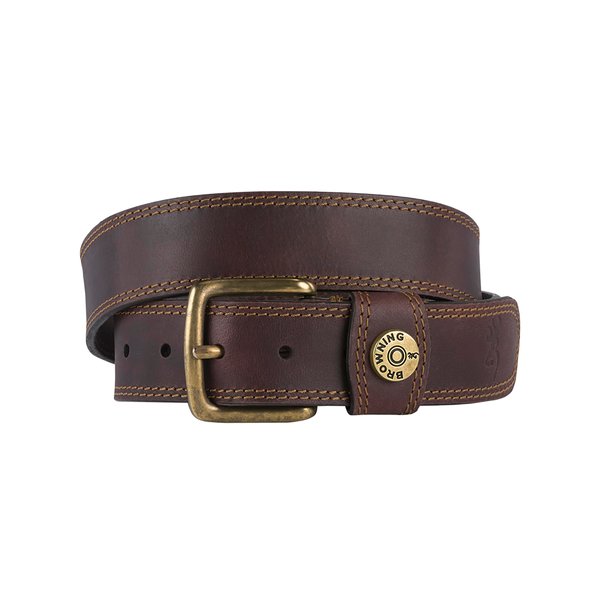 Browning Mens Belt, Leather Slug (Brown), 38 US