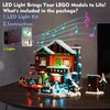 VONADO Music Version LED Light Kit for Lego Alpine Lodge 10325 Christmas Winter Village, Creative Lighting Set Accessories Compatible with Lego 10325 Christmas Village Set (Lights Only, No Models)