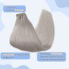 Double Weft Human Hair Extensions Silky Straight Silver Sew in Hair Bundles 18 Inch 100Gram Hand Tied Bundles Grey Real Human Hair Hand Tied Weft Hair Extensions Silver Remy Hair Bundles for Women