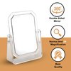 Double Sided Mirror for Makeup - 1X & 3X Magnifying Makeup Mirror with Stand - Table Mirror for Makeup - Small Mirror for Desk Vanity Mirror