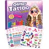 PURPLE LADYBUG Temporary Glitter Tattoo Kit - 175 No Mess Glitter Tattoos for Kids, Girls Birthday Gifts Age 8-10, Birthday Gift 6 7 8 9 10 year old Girls Sleepover Stuffs, Halloween Crafts for Kids