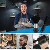 Barber Neck Duster Brush Set - Soft Barber Neck Duster with Barber Trimmer Cleaning Brush, Professional Barber Dusting Hairbrush for Brushing off Hair Around Neckline and Ears