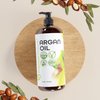Argan Oil for Dry Damaged Hair and growth, Argon Oil Serum For Hair Oil for Curly Frizzy Hair, Argan Oil for Skin, Hair Oil for Men, Organic Argan Oil of Morocco 16 oz Pure Cold Pressed