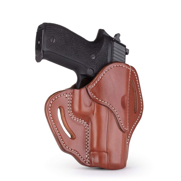 1791 GunLeather Holster for Sig Sauer P226, P220, P229 Right Hand OWB Leather Gun Holster for Belts Also fits 1911 with Rails, H&K VP9 and Beretta 92FS (Classic Brown)