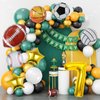 9 Pieces Sports Balloons, Football, Basketball, Baseball, Volleyball, Golf and Soccer Foil Balloon, Sports Birthday Number Mylar Foil Balloon, Sport Theme Birthday Party Supplies Decorations (7th)