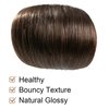 FUBILI Clip in Hair Extensions Dark Brown Real Human Hair Invisible Pu Remy Seamless Clip ins Hair Extensions 30g long Straight Human Hair Extensions 22inch 5Pcs
