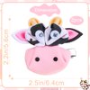 Cute Cow Hair Clips Small Pink Cow Print Hair Alligator Clips Funny Moo Cow Baby Hair Bow Clip Hair Decoration Gift Cowgirl Princess Cow Hair Barrettes for Kids Teens 2pcs (Moo Cow)
