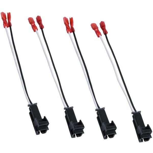 HSTECH 72-4568 2 Pairs (4 Pack) Speaker Harness for Selected General Motor Vehicles Total Adapters