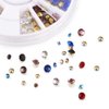 Pandahall 3 Boxes Glass Rhinestone Gems 2mm 3mm Nail Art Mixed Color Pointed Back Diamond Rhinestone Beads