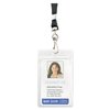 ADVANTUS Vertical Badge Holder/Deluxe 36" Lanyard Combo Pack, 2.58" x 3.75" Insert Size, 20 per Pack (91131)