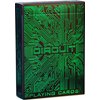 Circuit Neon Green Playing Cards with Free Card Game eBook, Creative Deck of Cards, Premium Card Deck, Cool Poker Cards, Unique Bright Colors for Kids & Adults, Computer Themed, Black Playing Cards