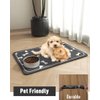 Pet Feeding Mat-Absorbent Dog Mat for Food and Water Bowl-No Stains Easy Clean Dog Food Mat-Quick Dry Dog Water Dispenser Mat-Puppy Supplies Dog Stuff-Dog Accessories Dog Water Bowl Mat