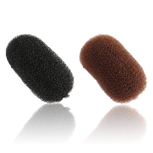 2 Pcs Charming Bump It Up Volume Inserts Hair Comb Do Beehive Hair Style Tool Hair Pads, Do Beehive Hair Base Styling Clip Accessories for Women Lady Girl (Black and Brown)