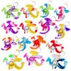 50 Packs Bulk Dragon Raptor Backpack Mini Pop Rainbow Keychain fidgets Bubble for Kids Children Classroom summer Students from Teacher,Birthday party favors
