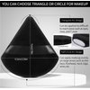 Pimoys 6 Pieces Powder Puff Face Soft Triangle Makeup Puff for Loose Powder Mineral Powder Body Powder Velour Cosmetic Foundation Blender Sponge Beauty Makeup Tools(Black)