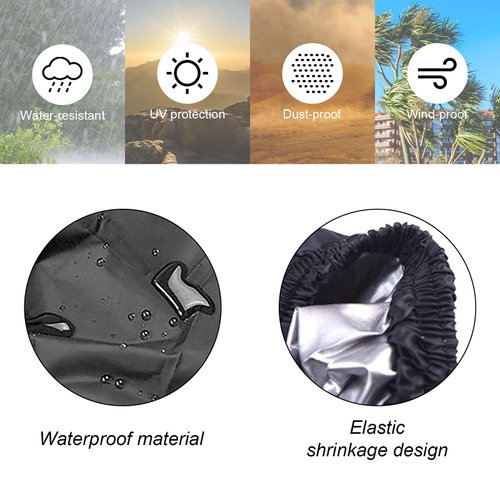 Kasla Wheelchair Cover,Waterproof Mobility Scooter Cover,Electric Wheelchair Storage Bag for Travel Outdoor Protector from Dust Dirt Snow Rain Sun Rays-45"Lx30"Wx51"H