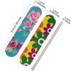 100 Pieces Mini Nail Files Double Sided Emery Boards Nail File and Buffers Nail Tools for Women Girls, 5 Colors