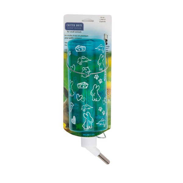 Critter Brites Carded Water Bottle 32oz Day Glow Colors