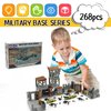 ZHX Military Base Building Brick Set for Army Minifigure War Accessories, Defence Base Guard Tower Guns Weapons Building Block Toy for Kids 8 10 12 14 Years