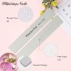 10Pcs Nail File 80/100 Grit Professional Nail Files and Buffers for Natural Nails, Double Sides Washable Block Disposable Nail Files for Nail Art DIY or Nail Manicure Salon