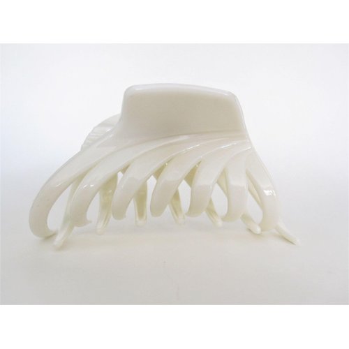 Generic Blonde creme white hair claw clip for medium fine hair
