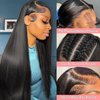 miniask 30 Inch 13x6 HD Lace Front Wigs Human Hair Straight 180% Density Pre Plucked Lace Front Wigs 13x6 Frontal Wigs for Black Women Human Hair Glueless 13x6 Human Hair Wig Straight Lace Wig
