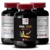 Vegan-friendly - CHIA SEED OIL EXTRACT - Hair shine, Glow oil, Radiant skin, Body oil, Lightweight hydration, Non-greasy finish, Pure extract, Soft skin, Organic skincare 3 Bottle 180 Capsules