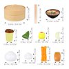 Chinese Breakfast Pretend Play Food Sets for Kids Kitchen 2 Sets Chinese Breakfast Mini Food Play Set Children Pretend Play Toy for Children Family Dollhouse Furniture