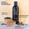 ZEUS Beard Shampoo - Cleansing & Moisturizing with Green Tea & Natural Ingredients to Soften, 8 oz (Made in USA) Verbena Lime