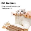 HZONGMINGZT 6 Pcs Cat Catnip Sticks Natural Silvervine Sticks Cat Toys Indoor Cats Interactiv Matatabi Cat Nip Toys Cat Chew Sticks Toy for Cat Dental Teeth Cleaning