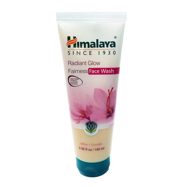 Himalaya Radiant Glow Fairness Face Wash for Clear, Glowing Skin, and Pore Minimizer for Even Skin Tone 3.38 oz, 2 Pack