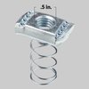 Newhouse Electric SP12-5PK Strut Channel Spring Nut .5-inch 5-Pack, Hardware Nuts for Strut Channel Bracket, Electro-Galvanized Strut Channel Nuts for A-Series and C-Series Steel Channels