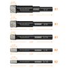 7 Piece Diamond Drill Bits Set, Core Drill Bits for Hard Materials - Tiles Ceramics Glass Stones – Built in Coolant, Fast Dry Drilling - Sizes 3/16" 1/4" 5/16" 3/8" 1/2" - Round Shank, Storage Case