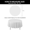 Party Essentials Heavy Duty 84" Round Printed Plastic Table Cover Available in 22 Colors, Black and White Checks