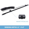 Craftinova Long Reach Stapler,with 2000 Staples & Stapler Remover Full Strip，20-25 Sheet Capacity,with Built-in Ruler and Adjustable Locking Paper Guide, Black