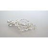 Gold or silver scroll metal alligator hair clip for fine thin hair (Primary color: Silver)