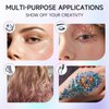 Face and Body Glitter 8PCS Body Glitter Face Glitter Gel, Singer Concerts Festival Rave Accessorie, Glitter Face Paint Holographic Chunky Glitter for Makeup