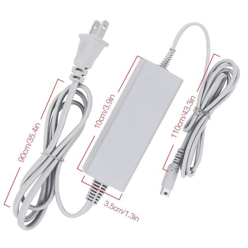 Charger for Wii U Gamepad, AC Power Adapter Charger for Nintendo Wii U Gamepad Remote Controller