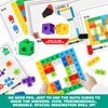 Number Blocks, Math Manipulatives 100 Snap Cubes with 30 Activity Cards, STEM Toy Learning Math Games for Kids 3 4 5 6 7 8+ Year Homeschool Supplies Birthday Gift, 148PCS