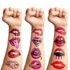 8 Sheets (84PCS) Lip Valentines Day Temporary Tattoos Stickers Theme Hot Pink Birthday Party Decorations Supplies Favors For Kids Girls Women Gifts Prizes Rewards