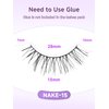 Eyelashes Natural Lashes 13mm Wispy Eyelashes Thin Memory Band False Eyelashes Natural Look Volume Strip Lashes C Curl False Lashes Pack Natural Eyelashes Fake Eyelashes 7 Pair EVENTILL