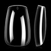 AILLSA Clear Coffin Nail Tips - 504pcs Short Gel Nail Tips Soft Full Cover False Nail Tips Pre-shaped Nails Tips Acrylic for Extensions Gel DIY Salon Art 12 Sizes